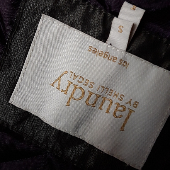 Olive Fur Collar Jacket Shelli Segal Laundry - Picture 7 of 9